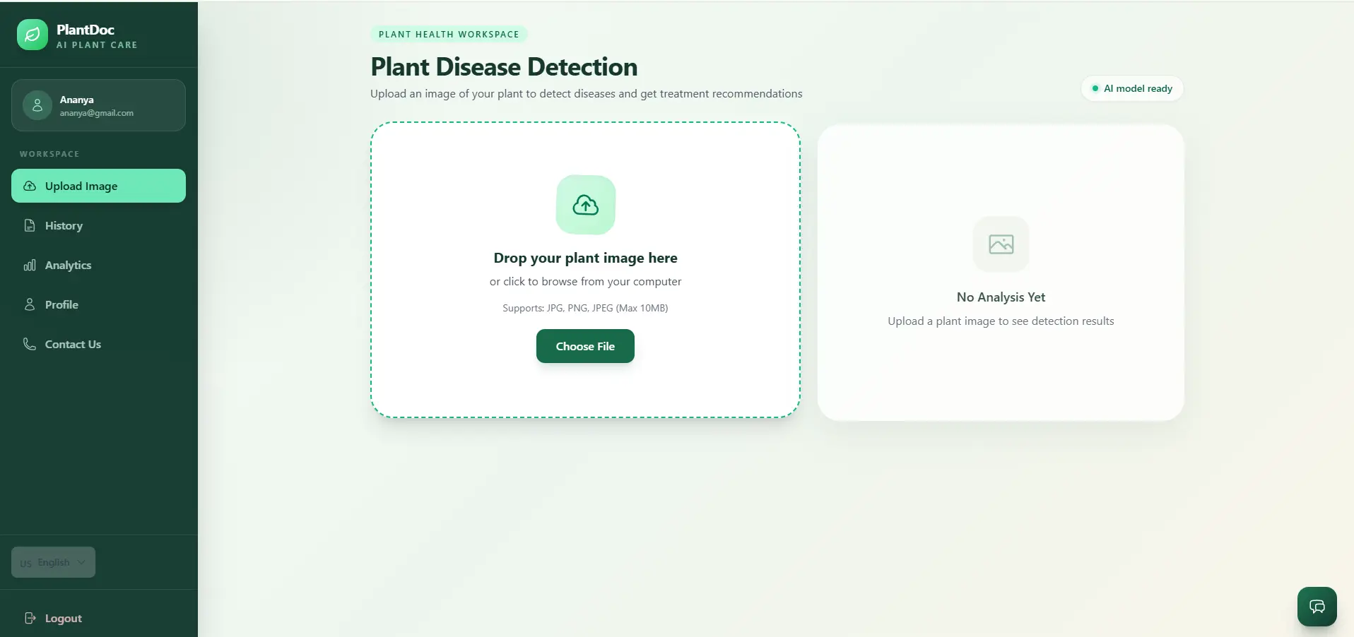 PlantDoc plant disease detection workspace